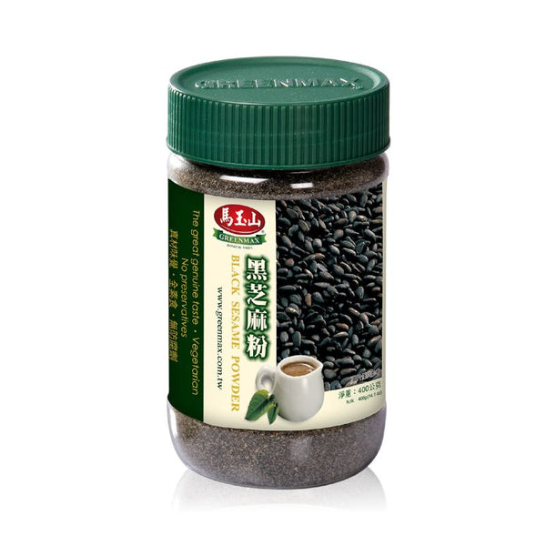 (PET 400g) GREENMAX Schwarzes Sesampulver 400 g