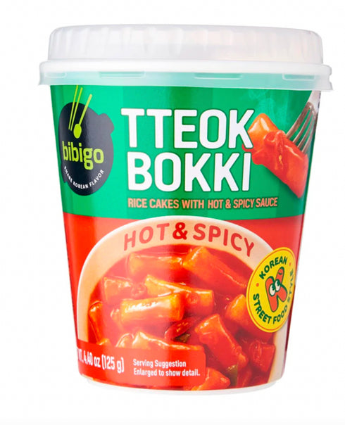 BIBIGO Hot & Spicy Tteokbokki Cup 125g