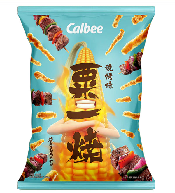 Calbee - Mais Snack - BBQ-Geschmack (80g)