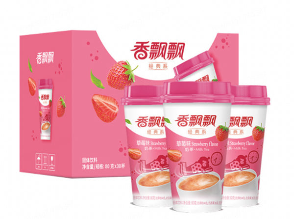 XiangPiaoPiao Strawberry Milk Tea 3*80g