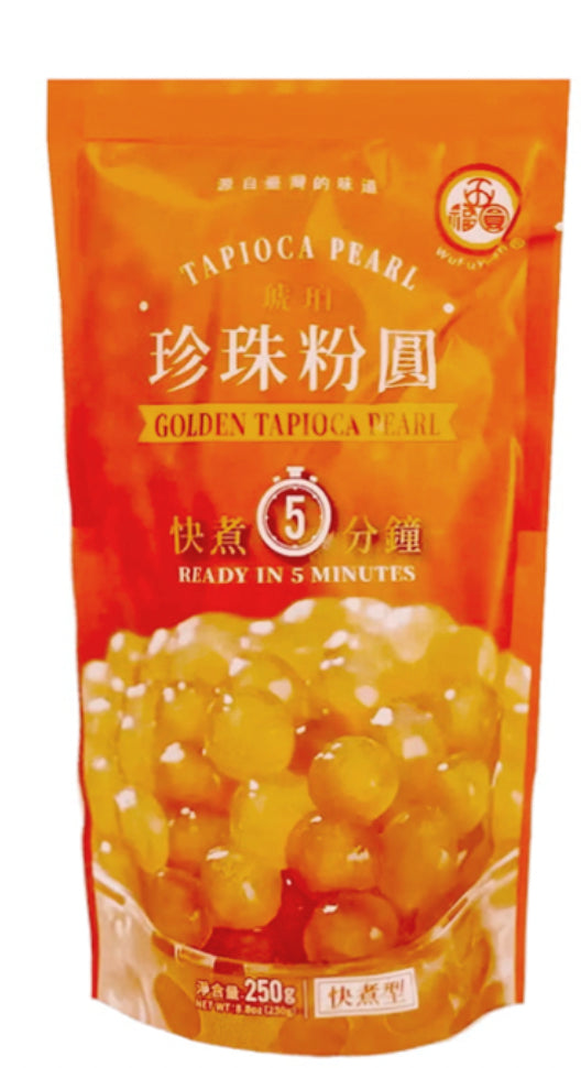 MHD: 02.04.2024 WuFuYuan Golden Tapioca Pearl 250g