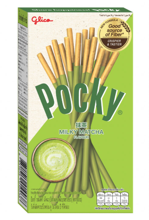 MHD: 17.03.2024  Glico Pocky Biscuit Stick Milky Matcha Flavor 33g