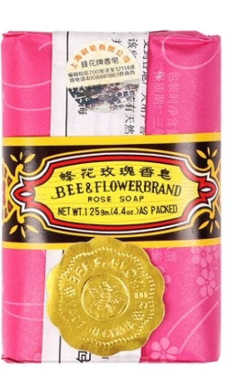 BEE & FLOWER Rosenseife 125g