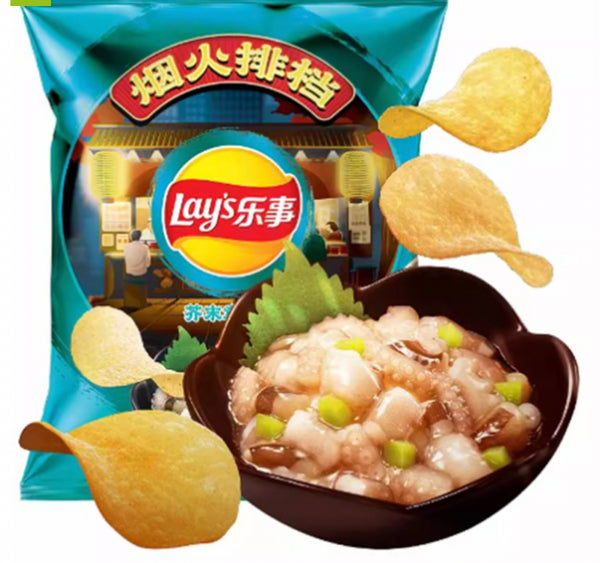 LAYS Kartoffelchips Wasabi&Oktopus 70g