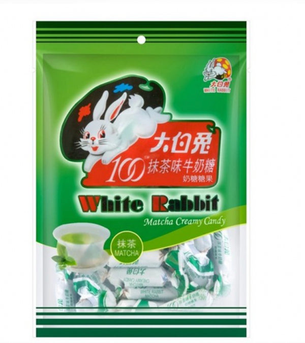 MHD:08.01.2024 White Rabbit Milchbonbons mit Matcha-Geschmack 150g