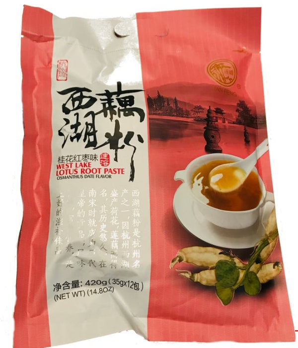 MHD:25.02.2023 LianFeng West Lake Lotuswurzelpulver Osmanthus Dattelgeschmack 420 g