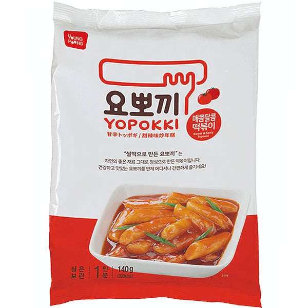 Young Poong Yopokki Topokki Tteokbokki Süß & Scharf Reiskuchen 142 g