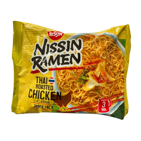 Nissin Ramen, Suppe mit Instantnudeln, thailändischer Brathähnchengeschmack 65 g