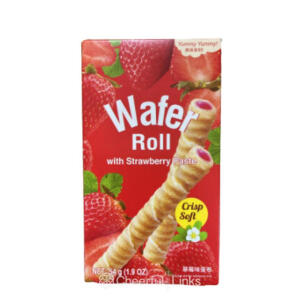 Yummy Yummy Waffelrolle mit Erdbeerpaste 54g