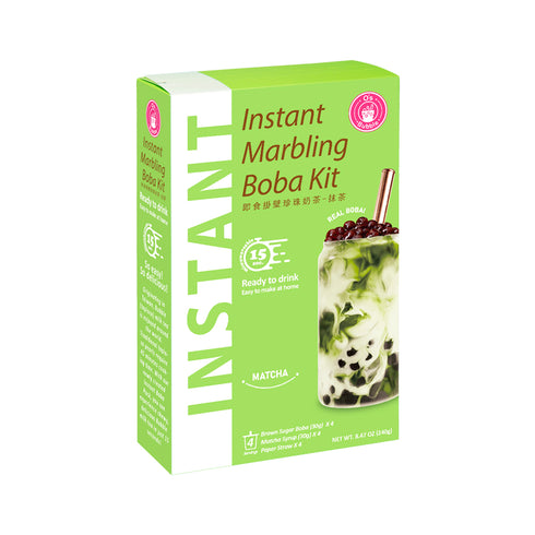 O`s BUBBLE Instant Marbling Boba Kit – Matcha