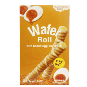 Yummy Yummy Waffelrolle mit gesalzener Eigelbcreme - Originalgeschmack 54g