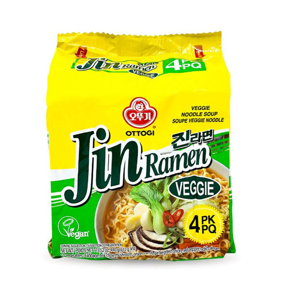 4er-Pack OTTOGI Jin Ramen Veggie 440 g