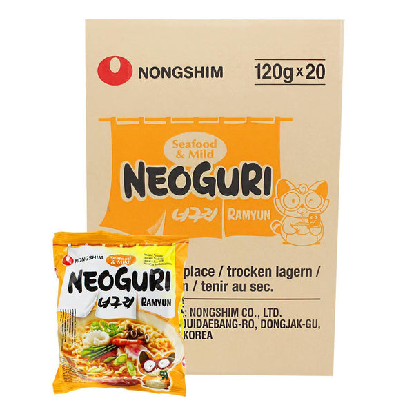 MHD: 14.06.2024 20er-Pack Nongshim Instant Nudel Neoguri Seafood & mild 120 g x 20