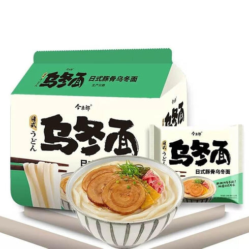 5er-Pack JinMaiLang Instant Udon-Nudeln, Japanischer Tonkotsu-Geschmack 138 g x 5