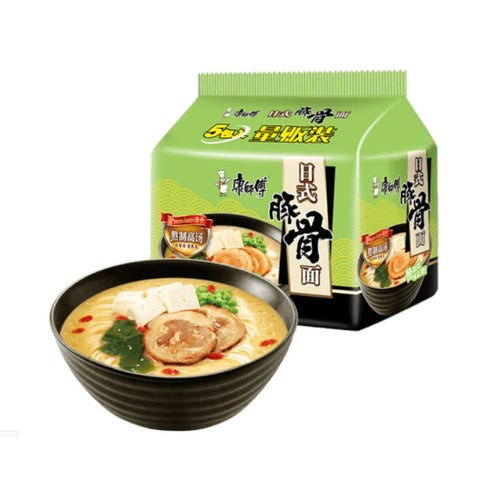 5er-Pack Mr. Kang Nudeln Knochensuppe Japanischer Stil Geschmack 102 g x 5