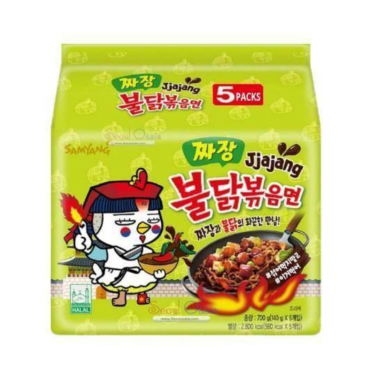 5er-Pack Ramen spicy Jjajang Samyang pack 5 x 140 g Instantnudeln