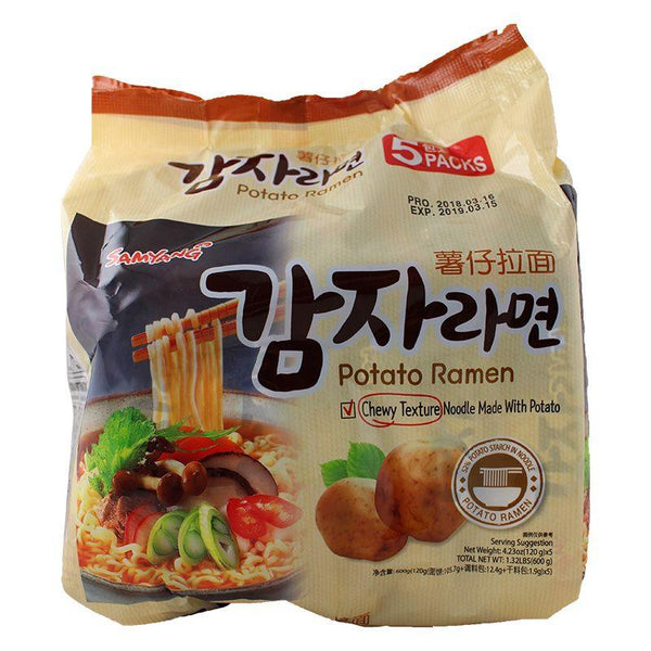 5er-Pack Samyang Kartoffel Nudel 120 g x 5