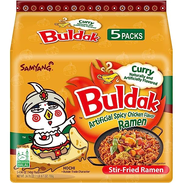 5er Set Samyang Buldak Curry Nudeln ( 5 X 140 g )