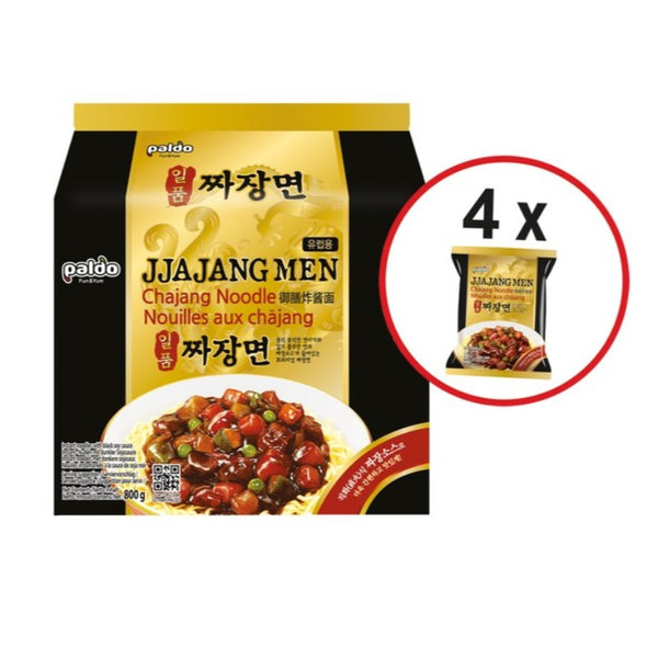 Paldo Jja Jang Men  Noodle 200 g x 4