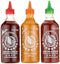 FLYING GOOSE Sriracha scharfe Chilisaucen Mischkarton 3 X 455ml (1 x scharf , 1 x sehr scharf , 1x Mayoo)