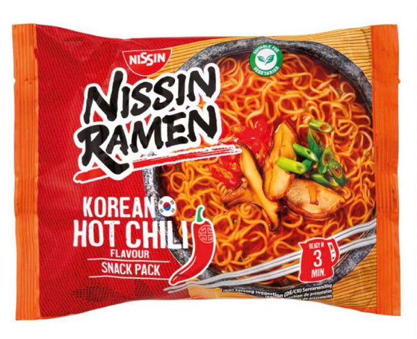 MHD: 03.2024 Nissin Ramen Instant mit Koreanischem Chili-Geschmack 65,2g