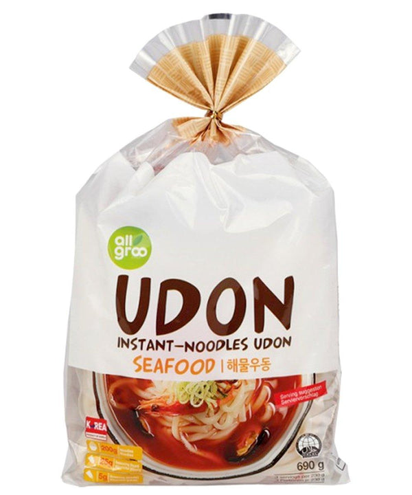 ALLGROO Udon Nudeln Meeresfrüchte 3 Portionen 690 g