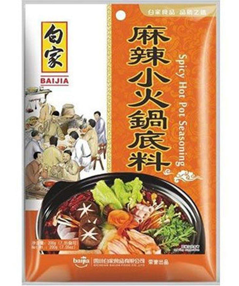 Baijia Sauce für Feuertopf Hot & Scharf 200 g