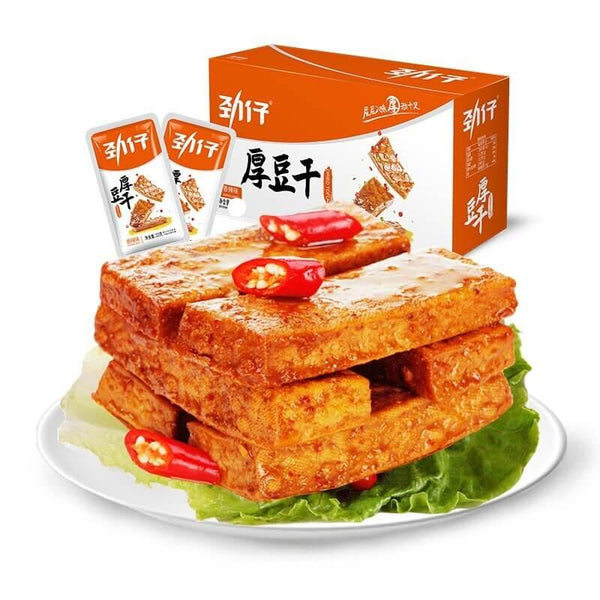 JinZai Dicker Tofu-Snack, scharf 25 g x 20