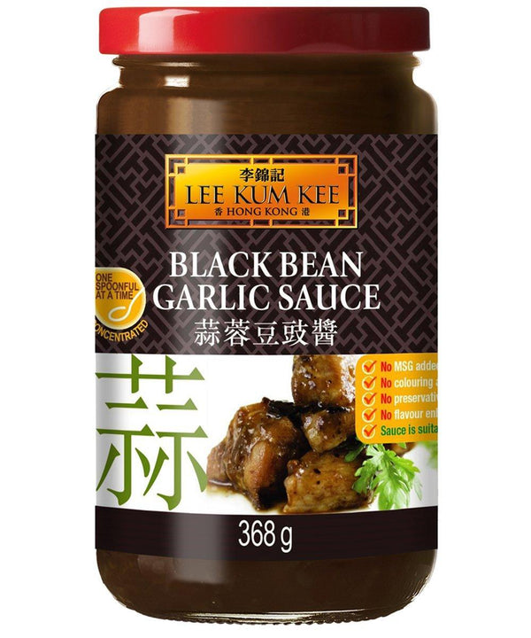 Lee Kum Kee Schwarze Bohnensauce mit Knoblauch 368 g