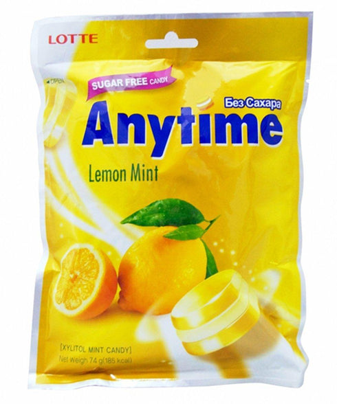 LOTTE Bonbon Anytime Zitrone & Minze 74 g