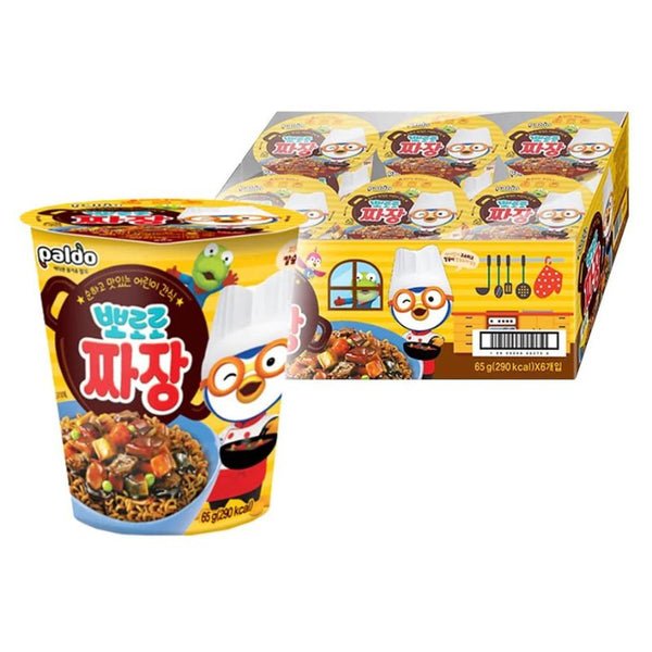 MHD: 13.08.2023 Paldo Jjajang Ramen Nudeln (Becher) - 65 g (6 Stück 1 Karton)