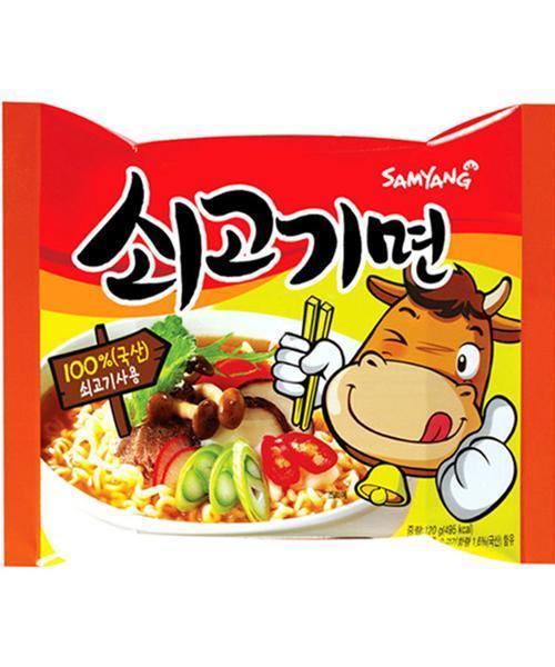 MHD:15.06.2024 Samyang Instant-Nudelsuppe Rindgeschmack 120 g